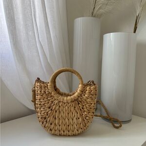 Abercrombie & Fitch Straw Wicker Woven Tote